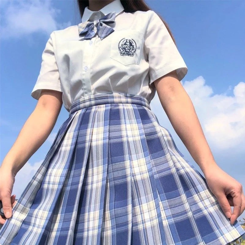 Sakura Plaid Mini Skirt