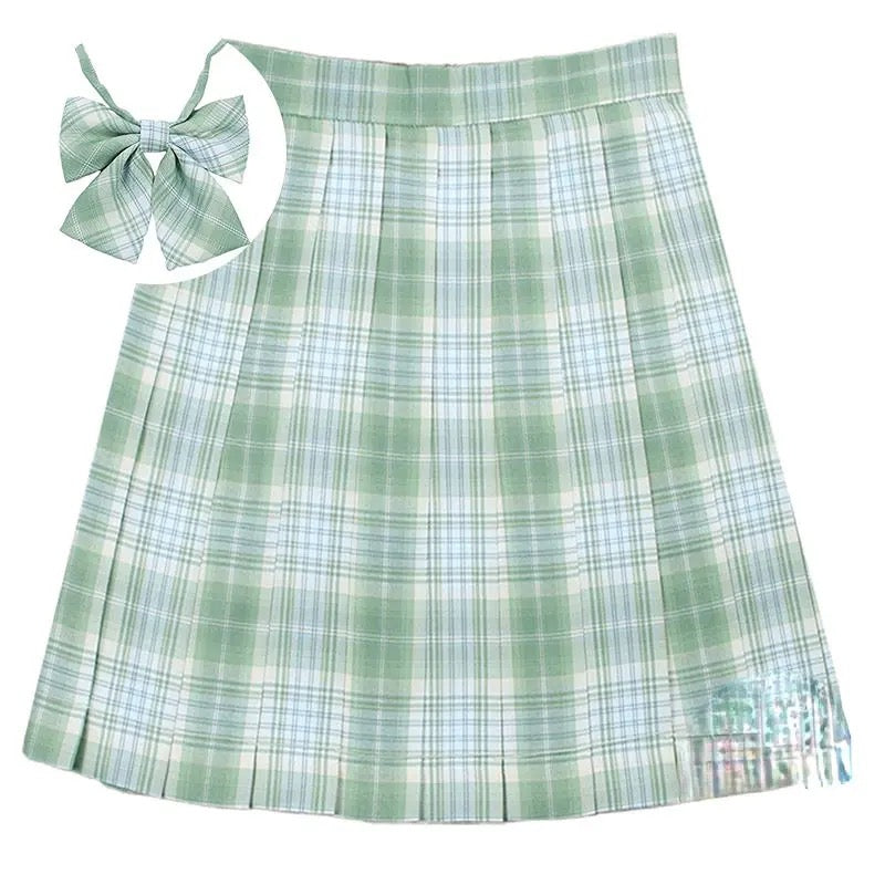 Sakura Plaid Mini Skirt