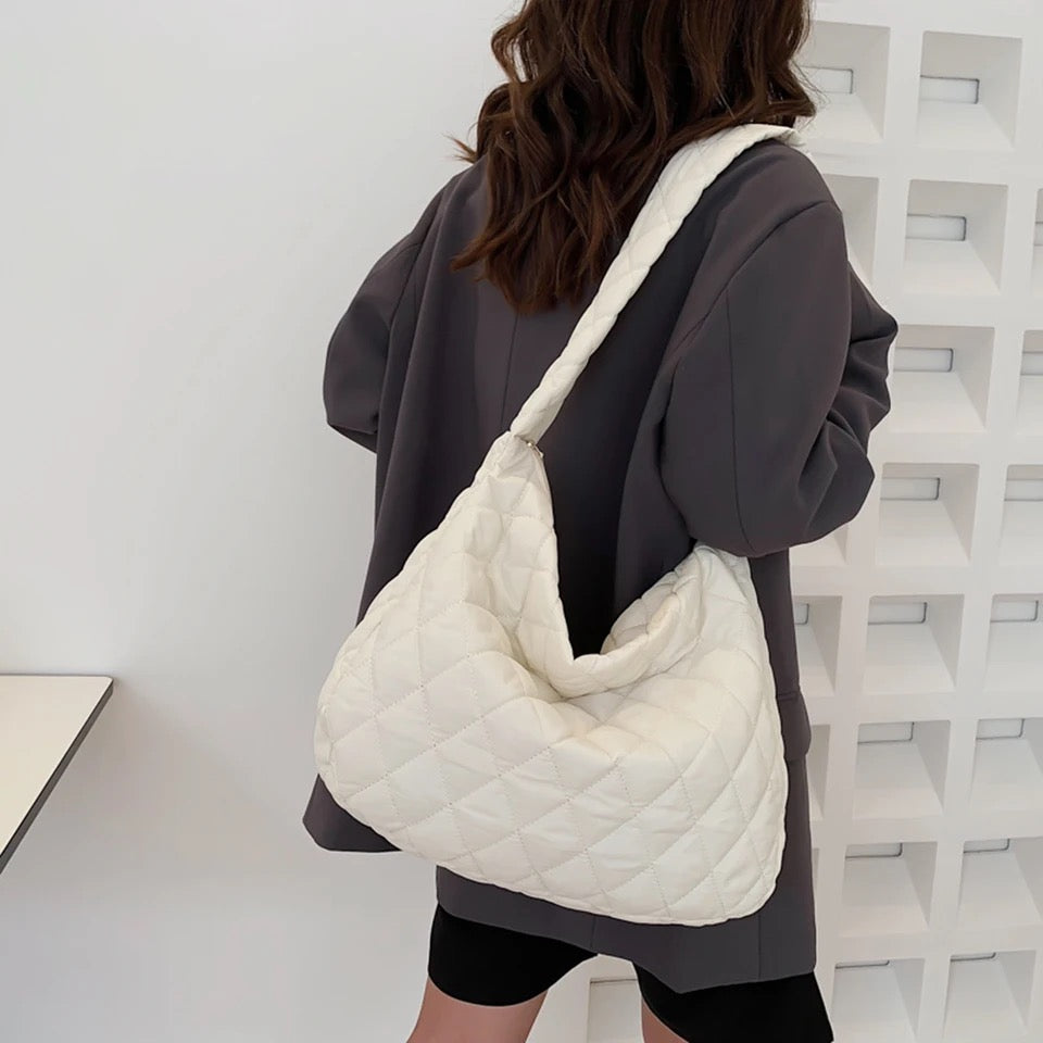 Quilted Minimal Tote Bag