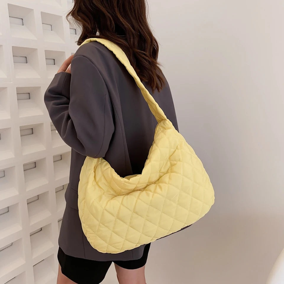 Quilted Minimal Tote Bag