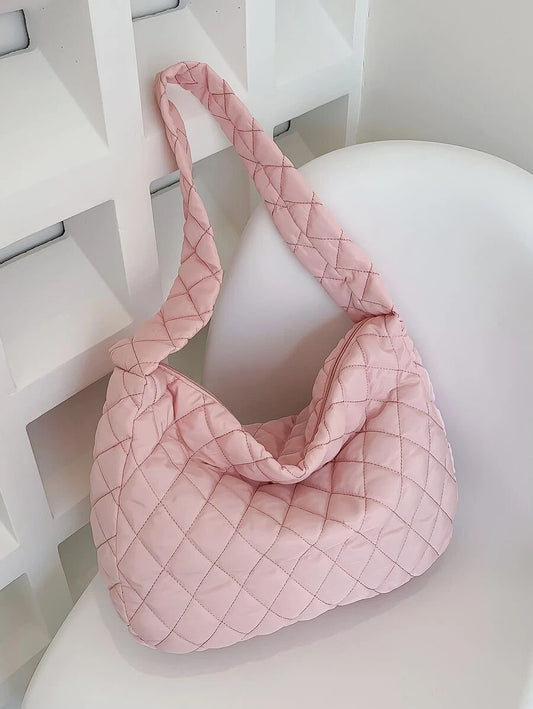 Quilted Minimal Tote Bag