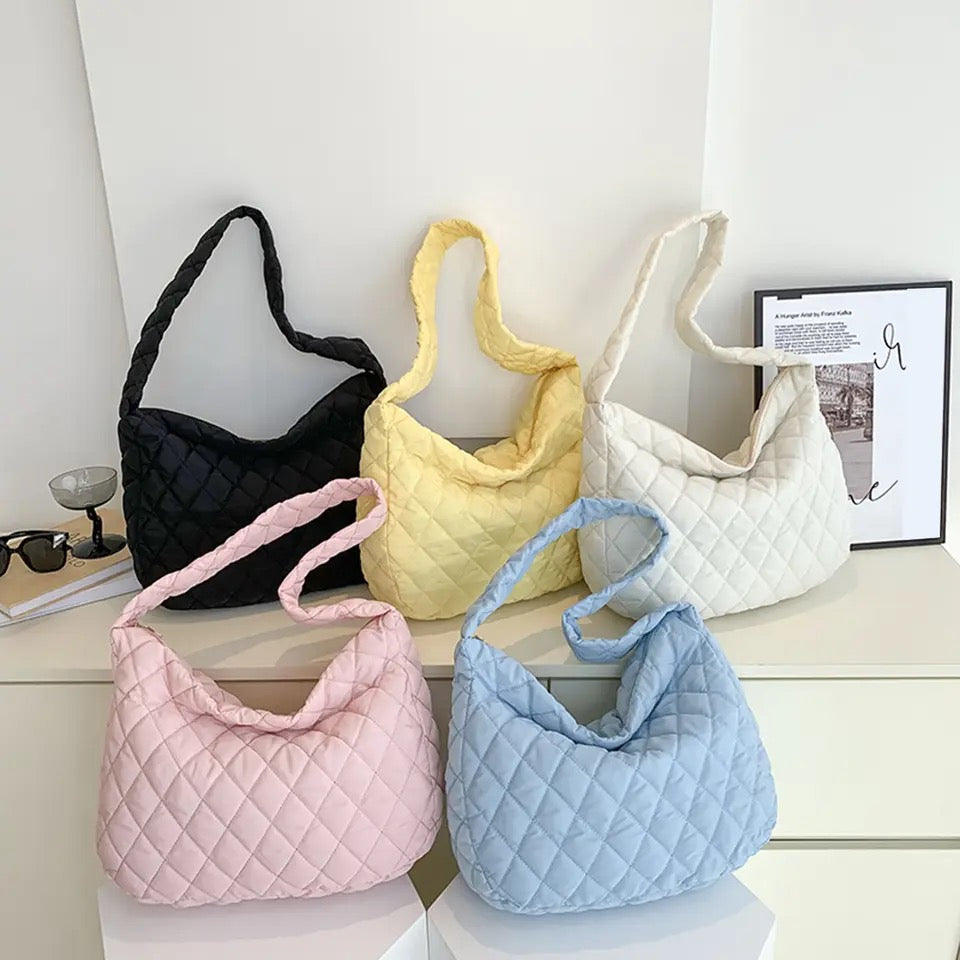 Quilted Minimal Tote Bag