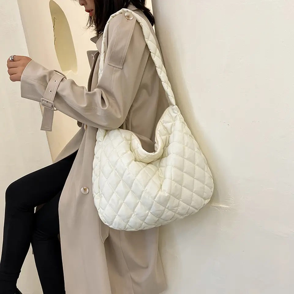 Quilted Minimal Tote Bag