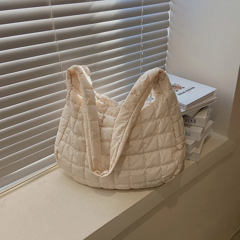 Quilted Minimal Tote Bag