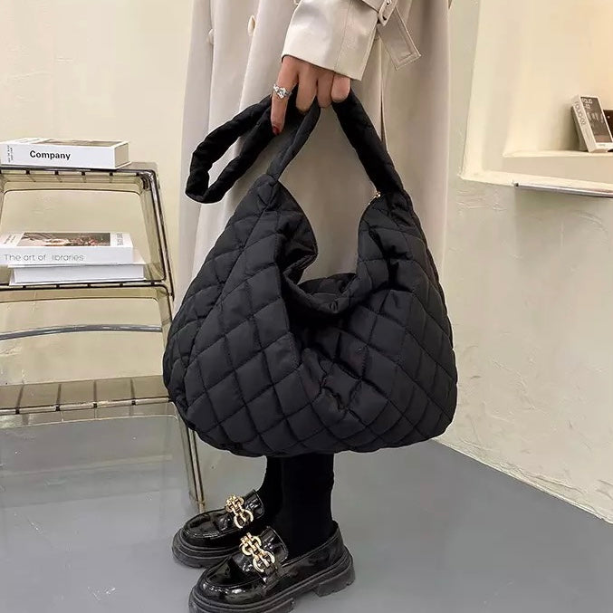 Quilted Minimal Tote Bag