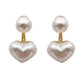 Pearly Hearts Drop Earrings